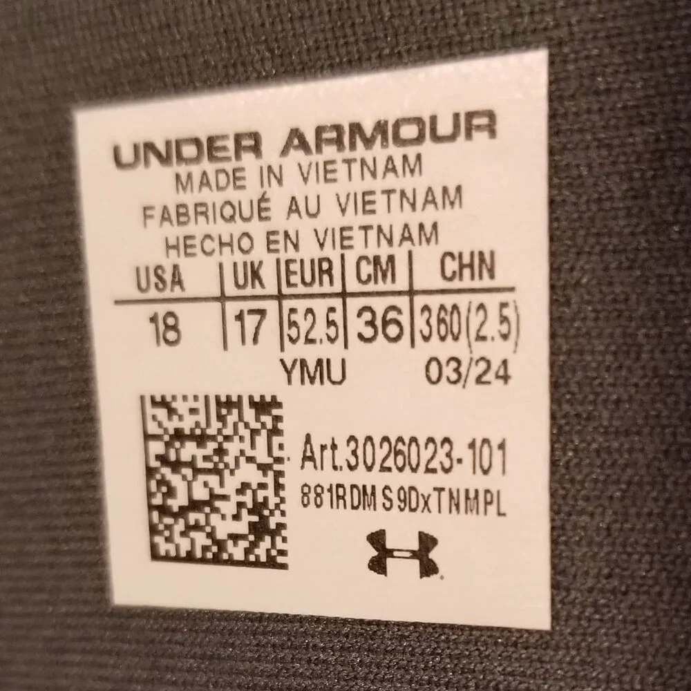 Under Armour Ignite Pro Slides Men Size 18 Black Gray Sandals Big & Tall NWT